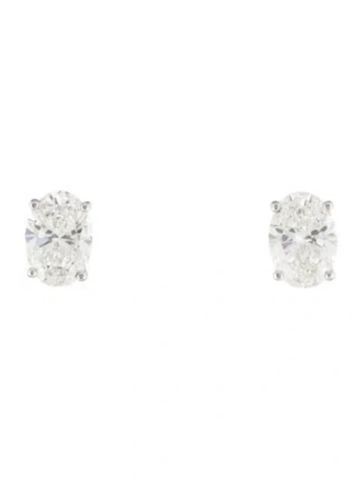 Pre-owned Earrings 14k 3.14ct Lab-grown Diamond Stud  In Multi