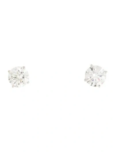 Pre-owned Earrings 14k 3.14ctw Lab-grown Diamond Stud  In Multi