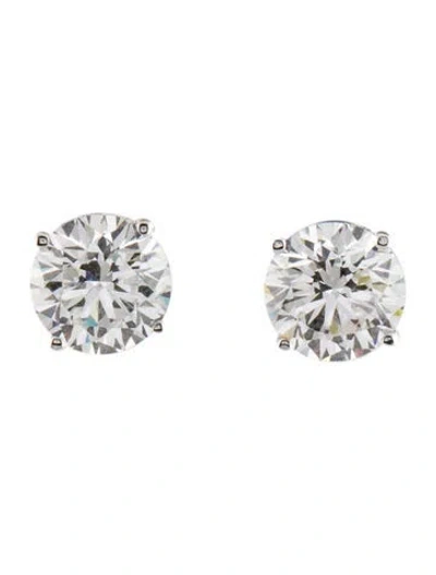 Pre-owned Earrings 14k 3.14ctw Lab-grown Diamond Stud  In Multi
