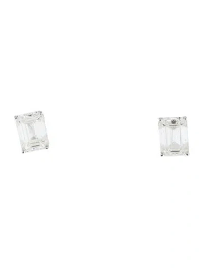 Pre-owned Earrings 14k 3.15ctw Lab-grown Diamond Stud  In Multi