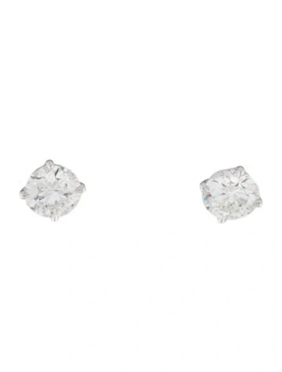 Pre-owned Earrings 14k 3.15ctw Lab-grown Diamond Stud  In Multi