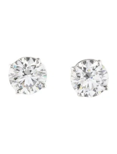 Pre-owned Earrings 14k 3.15ctw Lab-grown Diamond Stud  In Multi