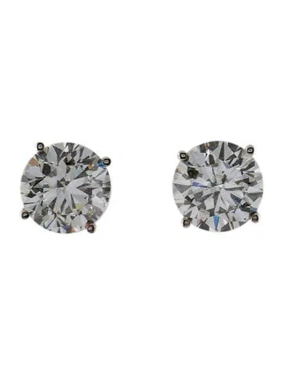 Pre-owned Earrings 14k 3.16ctw Lab-grown Diamond Stud  In Multi