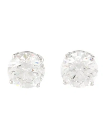 Pre-owned Earrings 14k 3.16ctw Lab-grown Diamond Stud  In Multi