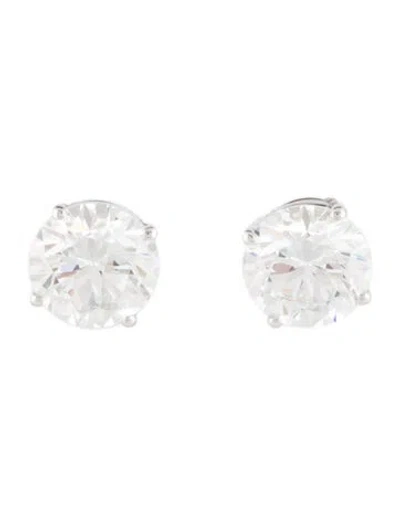 Pre-owned Earrings 14k 3.16ctw Lab-grown Diamond Stud  In Multi