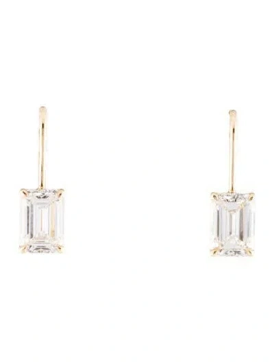 Pre-owned Earrings 14k 3.17ctw Lab-grown Diamond Drop  In Multi