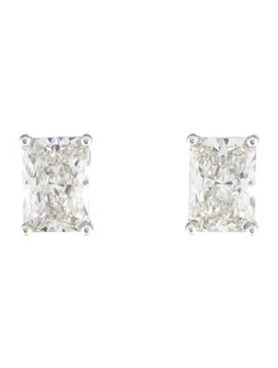 Pre-owned Earrings 14k 3.18ctw Lab-grown Diamond Stud  In Multi