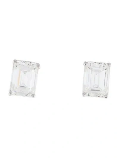 Pre-owned Earrings 14k 3.18ctw Lab-grown Diamond Stud  In Multi
