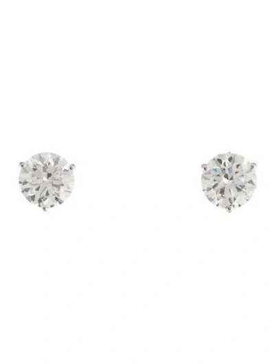 Pre-owned Earrings 14k 3.18ctw Lab-grown Diamond Stud  In Multi