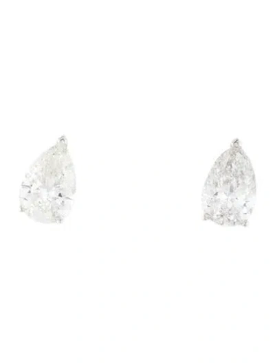 Pre-owned Earrings 14k 3.18ctw Lab-grown Diamond Stud  In Multi
