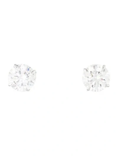 Pre-owned Earrings 14k 3.18ctw Lab-grown Diamond Stud  In Multi