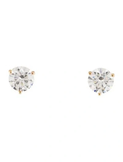 Pre-owned Earrings 14k 3.19ctw Lab-grown Diamond Stud  In Multi