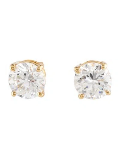 Pre-owned Earrings 14k 3.22ctw Lab-grown Diamond Stud  In Multi
