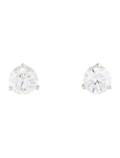 Pre-owned Earrings 14k 3.29ctw Lab-grown Diamond Stud  In Multi