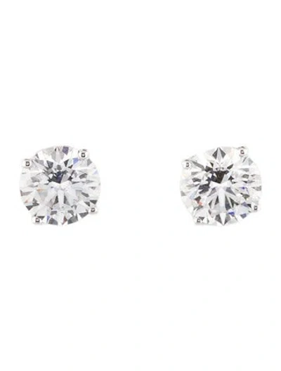 Pre-owned Earrings 14k 3.35ctw Lab-grown Diamond Stud  In Multi