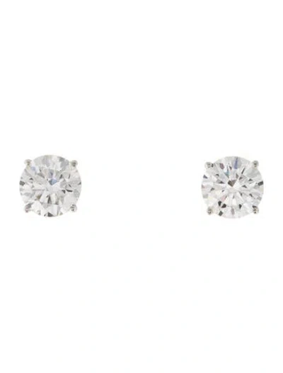 Pre-owned Earrings 14k 3.39ctw Lab-grown Diamond Diamond Stud  In Multi