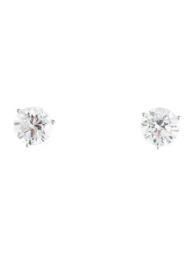 Pre-owned Earrings 14k 3.48ctw Lab-grown Diamond Stud  In Multi
