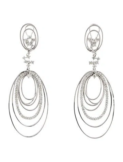 Pre-owned Earrings 14k 3.50ctw Diamond Drop  In Multi