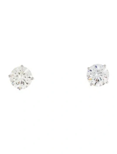 Pre-owned Earrings 14k 3.50ctw Lab-grown Diamond Stud  In Multi