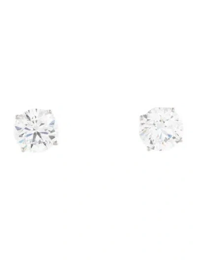 Pre-owned Earrings 14k 3.50ctw Lab-grown Diamond Stud  In Multi