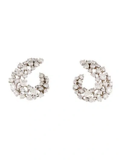 Pre-owned Earrings 14k 3.53ctw Diamond Stud  In Multi