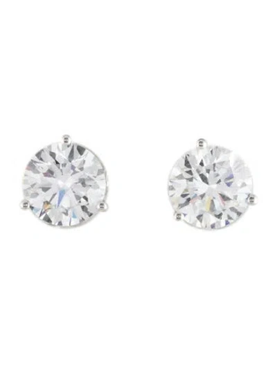 Pre-owned Earrings 14k 3.56ctw Lab-grown Diamond Stud  In Multi