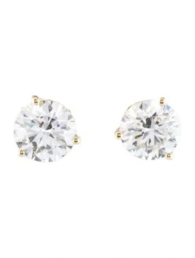 Pre-owned Earrings 14k 3.58ctw Lab-grown Diamond Stud  In Multi