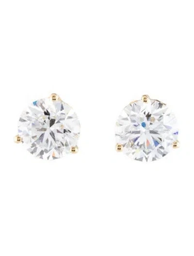 Pre-owned Earrings 14k 3.60ctw Lab-grown Diamond Stud  In Multi