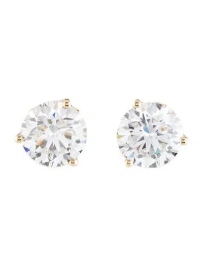 Pre-owned Earrings 14k 3.62ctw Lab-grown Diamond Stud  In Multi