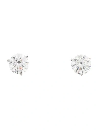 Pre-owned Earrings 14k 3.62ctw Lab-grown Diamond Stud  In Multi