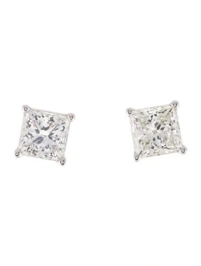 Pre-owned Earrings 14k 3.64ctw Lab-grown Diamond Stud  In Multi