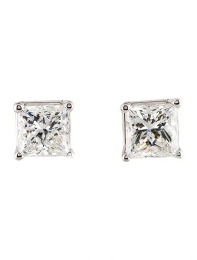 Pre-owned Earrings 14k 3.65ctw Lab-grown Diamond Stud  In Multi