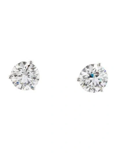 Pre-owned Earrings 14k 3.65ctw Lab-grown Diamond Stud  In Multi