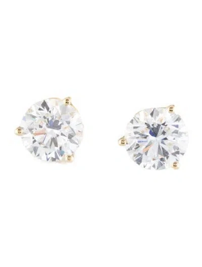 Pre-owned Earrings 14k 3.65ctw Lab-grown Diamond Stud  In Multi