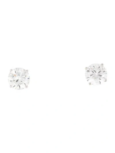 Pre-owned Earrings 14k 3.66ctw Lab-grown Diamond Stud  In Multi