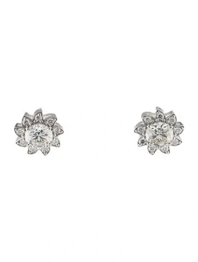 Pre-owned Earrings 14k 3.66ctw Lab-grown Diamond Stud  In Multi