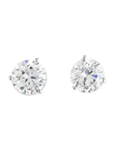 Pre-owned Earrings 14k 3.66ctw Lab-grown Diamond Stud  In Multi