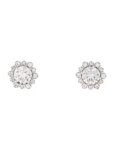 Pre-owned Earrings 14k 3.67ctw Lab-grown Diamond Stud  In Multi