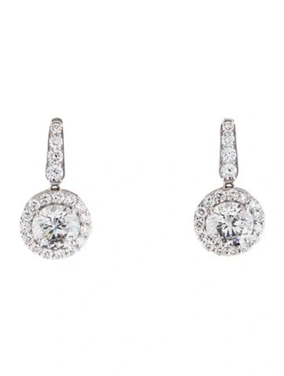 Pre-owned Earrings 14k 3.68ctw Lab-grown Diamond Drop  In Multi