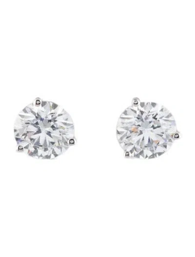 Pre-owned Earrings 14k 3.68ctw Lab-grown Diamond Stud  In Multi