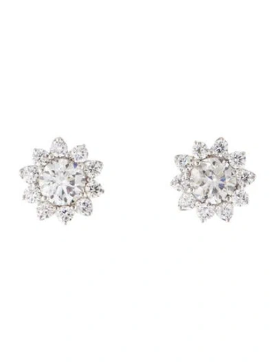 Pre-owned Earrings 14k 3.70ctw Lab-grown Diamond Stud  In Multi