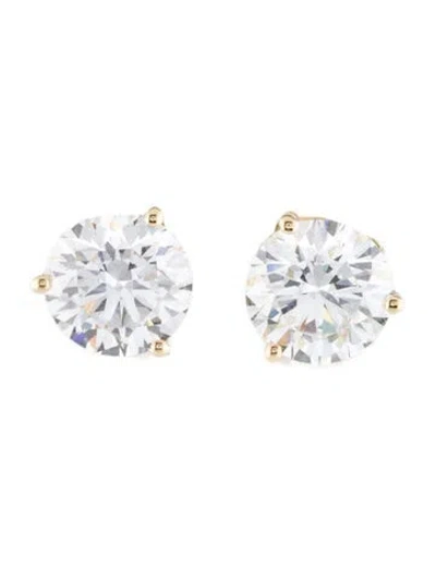 Pre-owned Earrings 14k 3.70ctw Lab-grown Diamond Stud  In Multi