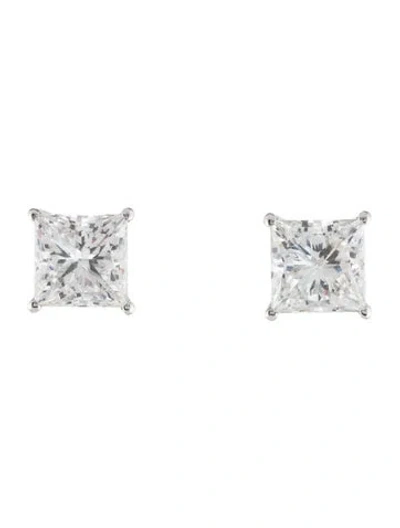 Pre-owned Earrings 14k 3.79ctw Lab-grown Diamond Stud  In Multi