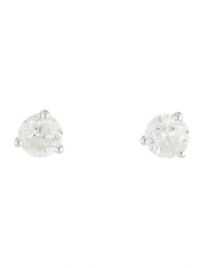 Pre-owned Earrings 14k 3.80ctw Diamond Stud  In Multi