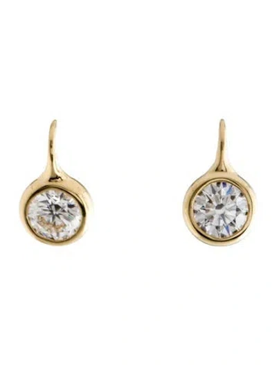 Pre-owned Earrings 14k 3.80ctw Lab-grown Diamond Drop  In Multi