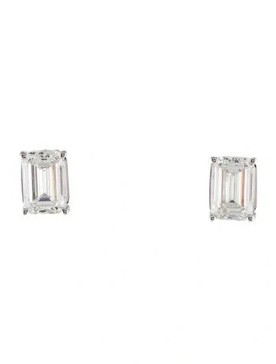 Pre-owned Earrings 14k 3.80ctw Lab-grown Diamond Stud  In Multi