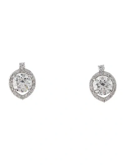 Pre-owned Earrings 14k 3.83ctw Lab Grown Diamond Stud  In Multi