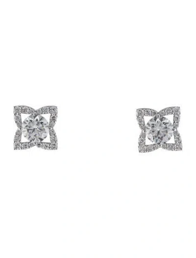 Pre-owned Earrings 14k 3.83ctw Lab-grown Diamond Stud  In Multi