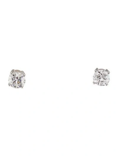 Pre-owned Earrings 14k 3.83ctw Lab-grown Diamond Stud  In Transparent