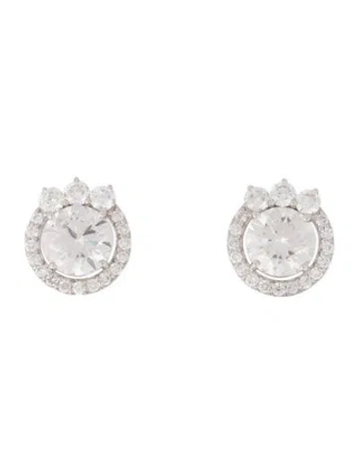 Pre-owned Earrings 14k 3.85ctw Lab-grown Diamond Stud  In Multi
